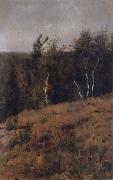 Fernand Khnopff In Fosset,Birches oil on canvas